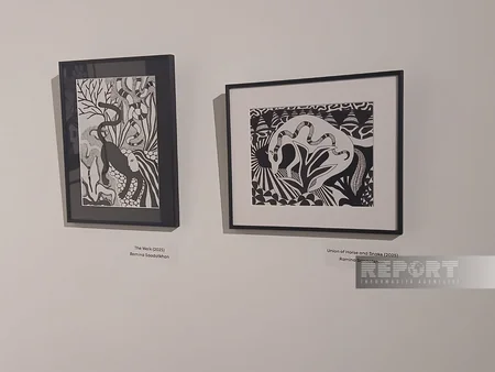 Nine Senses Art Centerdə azərbaycanlı rəssam Raminə Səadatxanın fərdi sərgisi açılıb