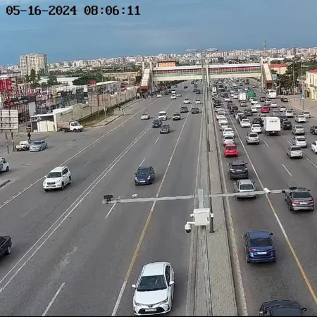 Bakının bir sıra yollarında tıxac müşahidə olunur