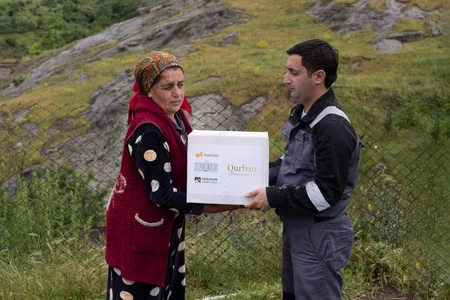 Daşkəsəndə Qurban bayramı münasibətilə sosial yardım aksiyası keçirilib