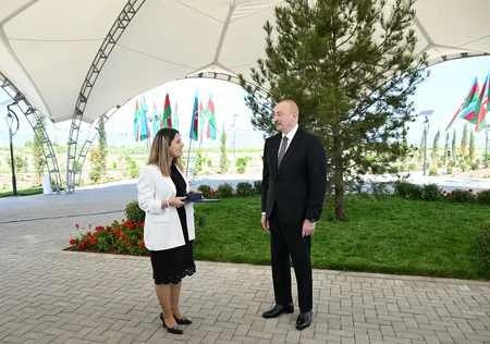 Prezident Ağdamın Kəngərli kəndinin birinci mərhələsinin açılışında iştirak edib - YENİLƏNİB