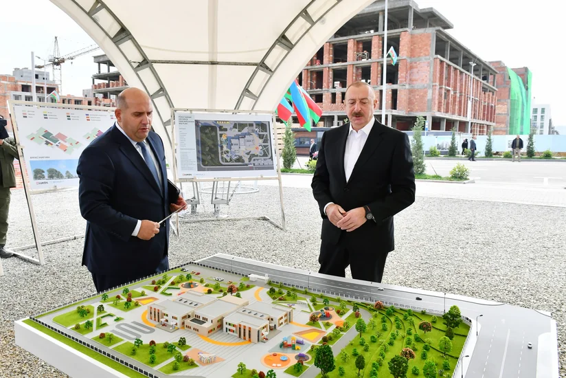 Füzuli şəhərində 240 yerlik uşaq bağçasının təməli qoyulub - YENİLƏNİB