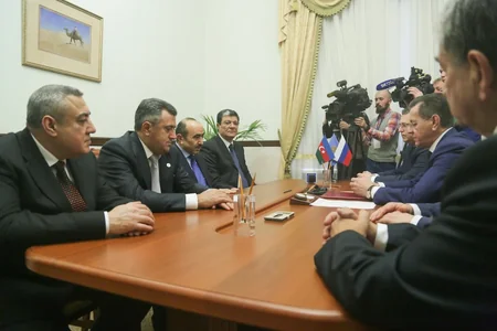 Həştərxanda Azərbaycan Biznes Mərkəzinin təməli qoyulub - FOTO