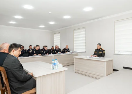Daxili işlər naziri Saatlı rayonunda vətəndaş qəbulu və sıra baxışı keçirib  ​