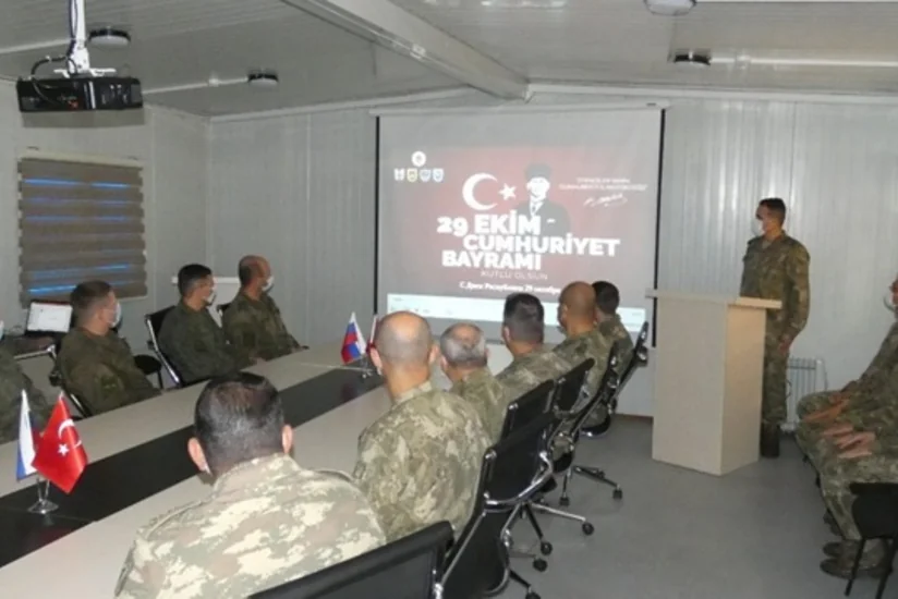 Azerbaijani military join Turkish servicemen in Karabakh to mark Republic Day