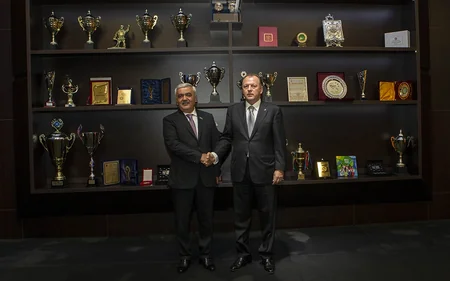 IJF prezidenti Bakı Olimpiya Stadionunda Azərbaycan milli komandalarının təlim-məşq bazasını ziyarət edib