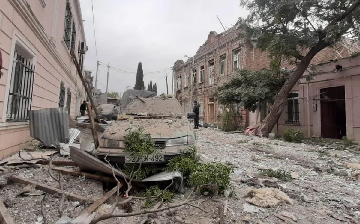 MoD: Ganja city again comes under fire