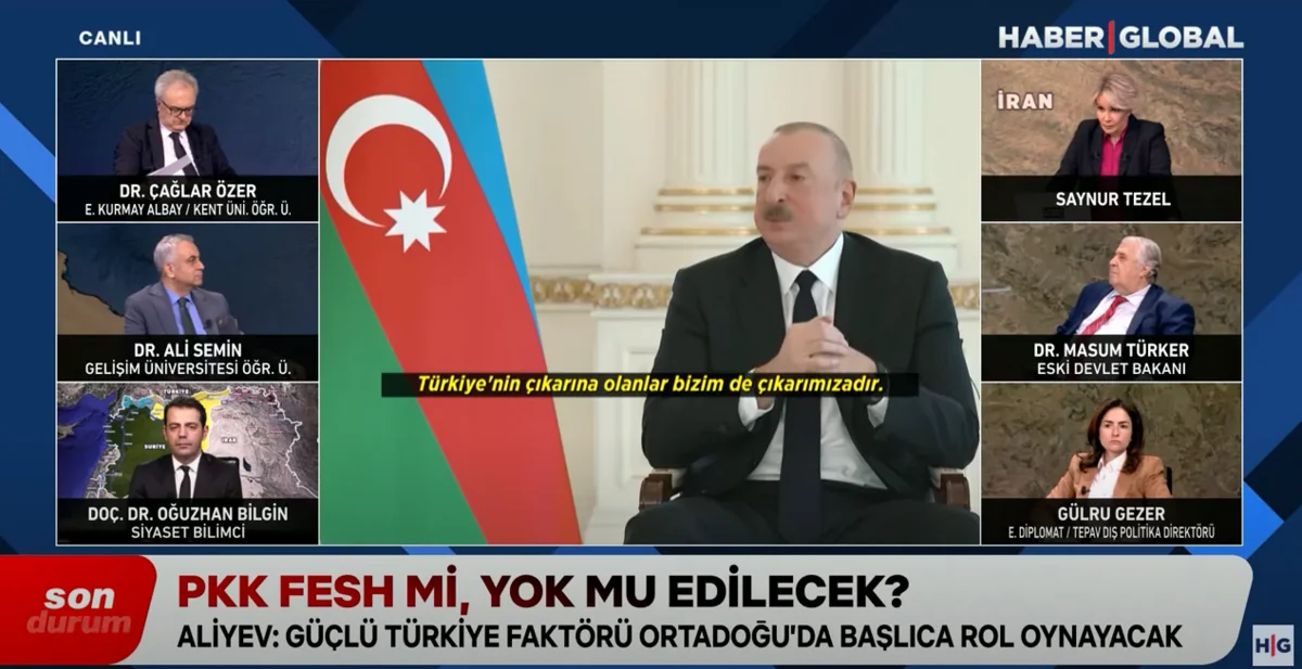 “Haber Global”ın efirində Azərbaycan liderinin son bəyanatları geniş işıqlandırılıb