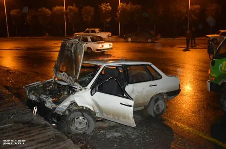 В Шамкире произошло ДТП, есть пострадавший