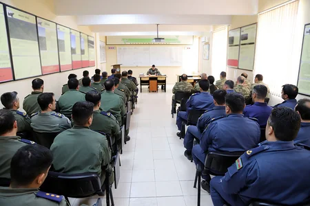 Azerbaijan Air Force aircraft carry out training flights