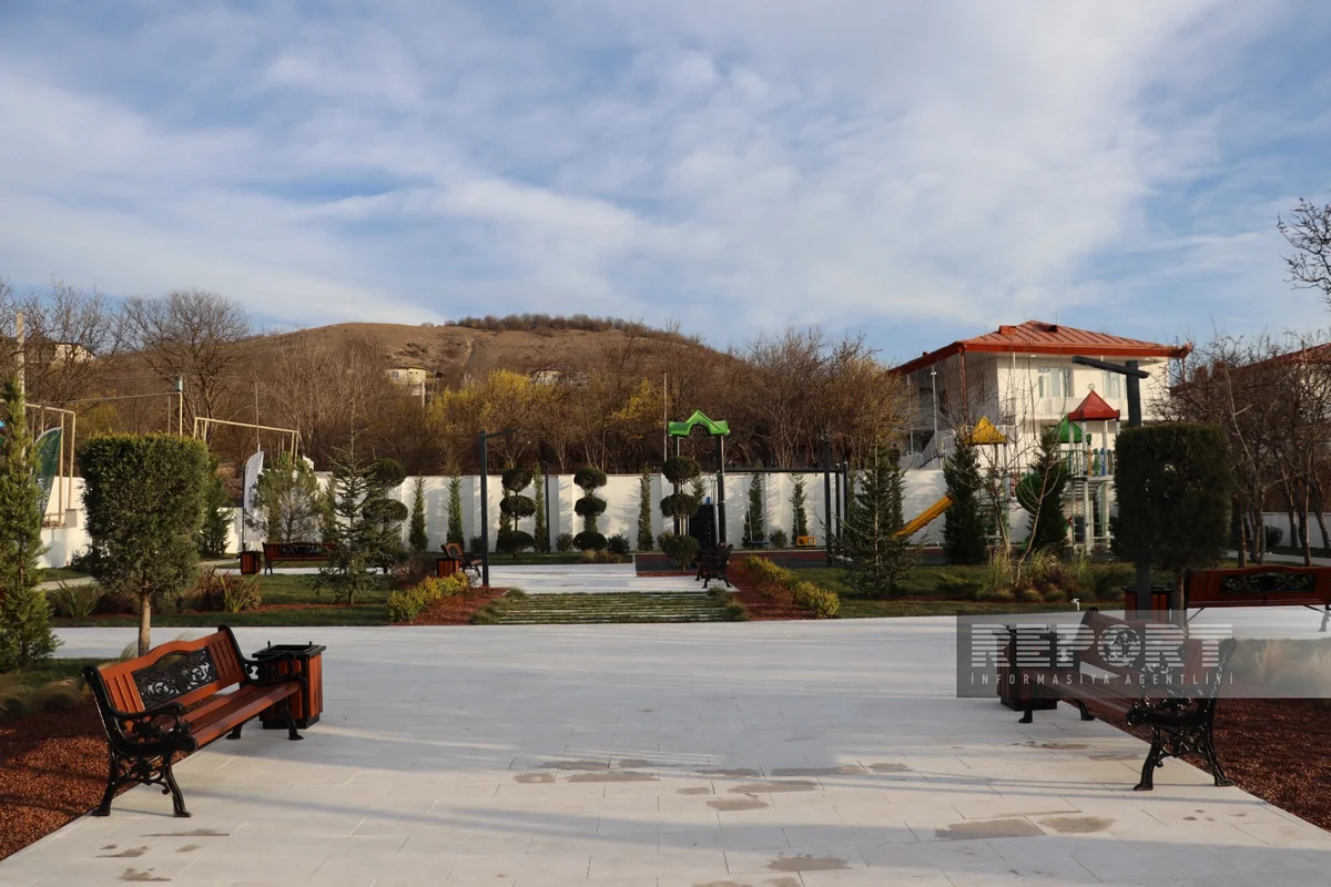 Ağdərənin Həsənriz kəndində istirahət parkı istifadəyə verilib