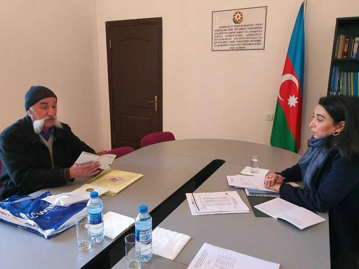 Ombudsman Qubada vətəndaşları qəbul edib, uşaq müəssisəsinə baş çəkib