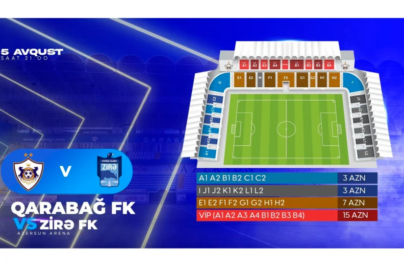 “Qarabağ”ın oyununun biletləri bu gün satışa çıxarılacaq