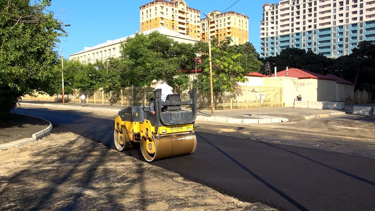 Bakının Nizami rayonunda 5 küçə təmir olunub