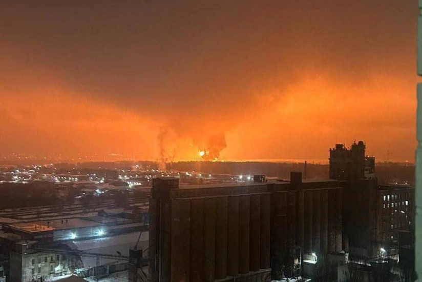 KİV: Bryanskda neft bazasına dron hücumu olub