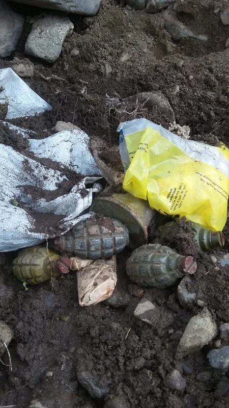 Daşkəsəndə əl qumbaraları tapılıb