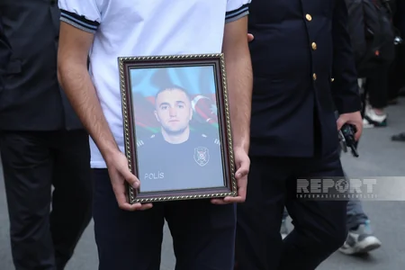 Erməni terroru nəticəsində həlak olan polis serjantı dəfn olunub - YENİLƏNİB-2