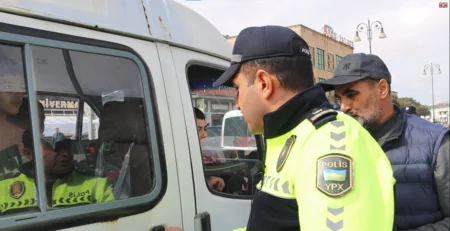 Bakıda qeyri-müntəzəm sərnişin daşıyan sürücülərə qarşı reyd keçirilib
