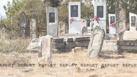 Tərtərdə erməni terroru zamanı dağıdılan qəbirlər bərpa edilir