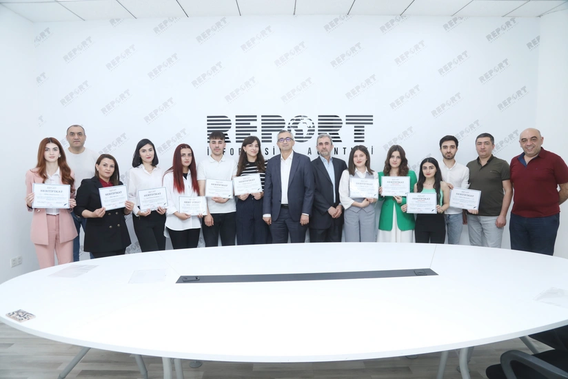 Report Media Məktəbində 16-cı qrupun təlim proqramı yekunlaşıb