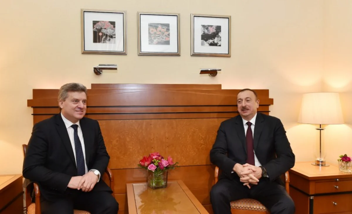 Azərbaycan və Makedoniya prezidentləri arasında görüş olub