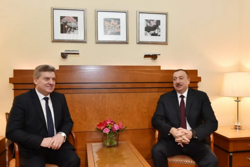 Azərbaycan və Makedoniya prezidentləri arasında görüş olub