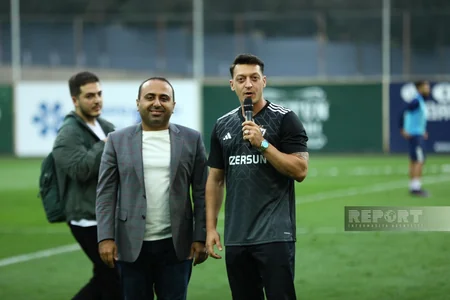 Almaniya millisinin sabiq futbolçusu Mesut Özil Qarabağ klubunun qonağı olub -VİDEO