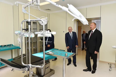 President of Azerbaijan viewed Bilasuvar Central District Hospital after major overhaul