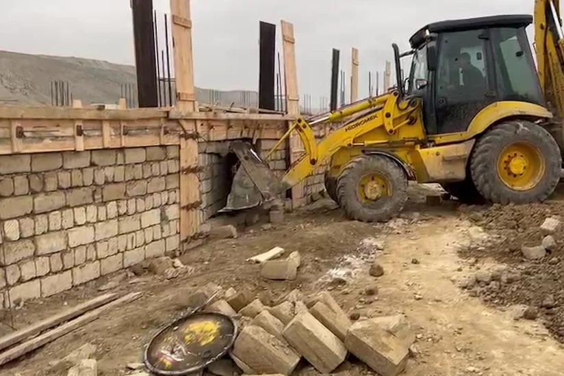 На Абшероне предотвращено незаконное строительство