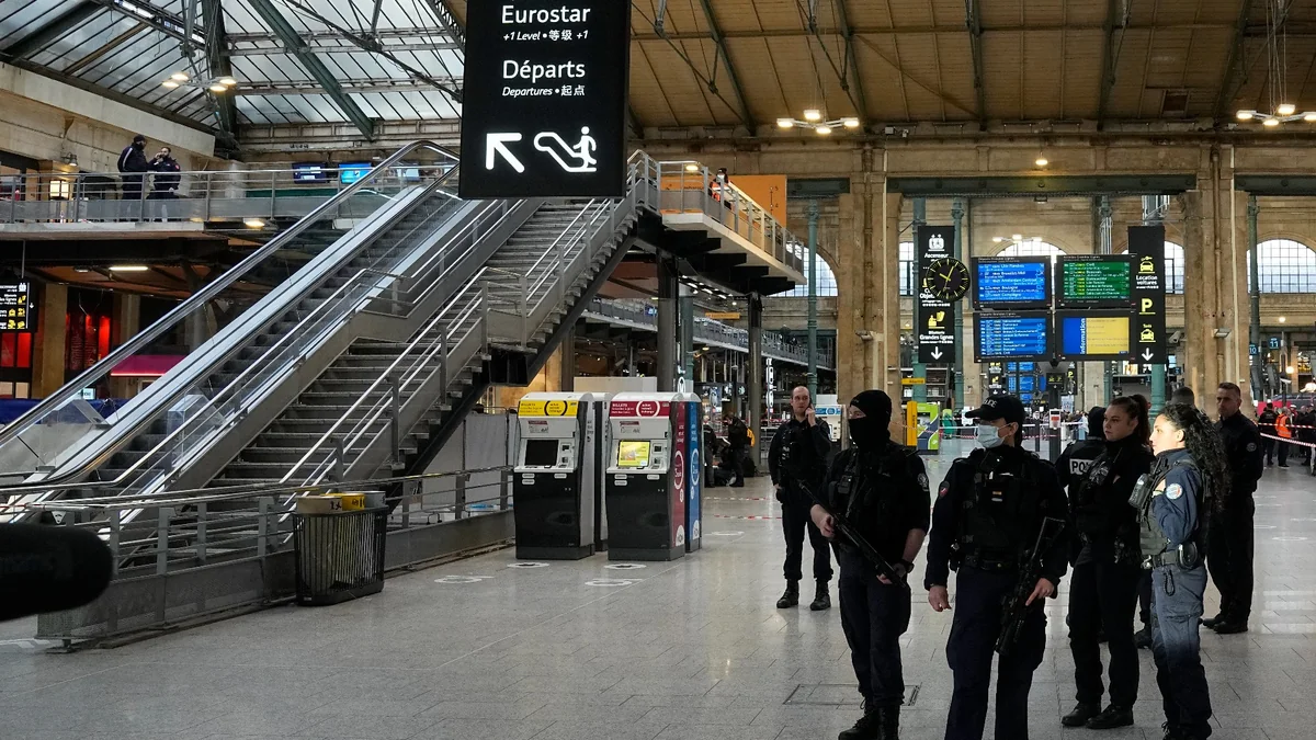 Knife attack at Paris's Gare de Lyon train station wounds three