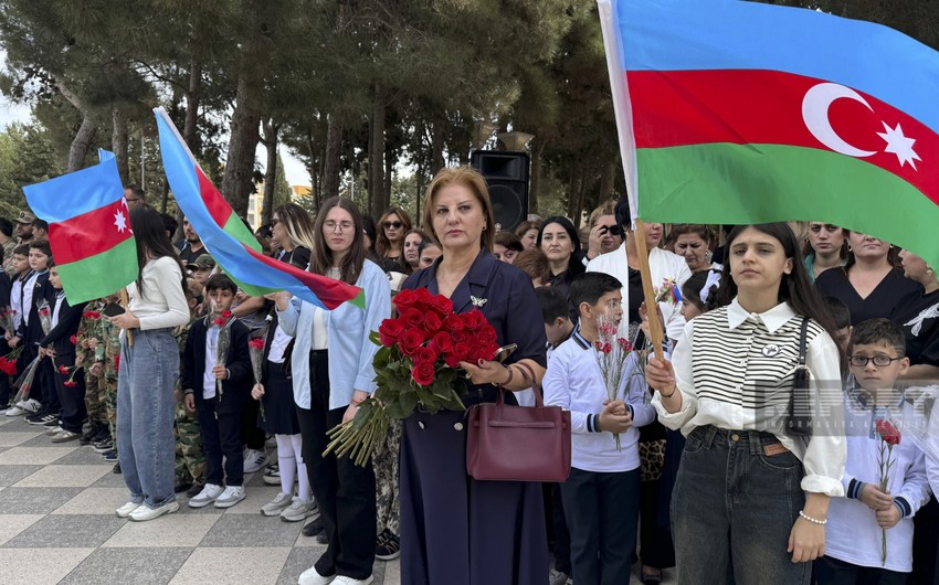Sumqayıtda Vətən müharibəsi şəhidlərinin xatirəsi anılıb