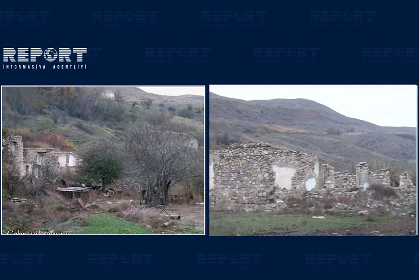 Footage from Mazra village of Jabrayil region
