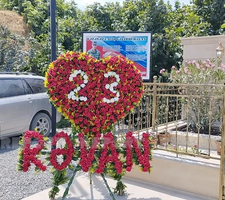 Vətən müharibəsi şəhidinin xatirəsinə inşa edilən bulağın açılışı olub