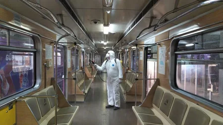 Bakı Metrosunda koronavirusla bağlı profilaktik tədbirlər - FOTO