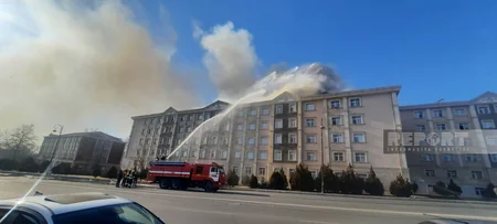 Naxçıvanda yaşayış binasında yanğın olub - YENİLƏNİB-3