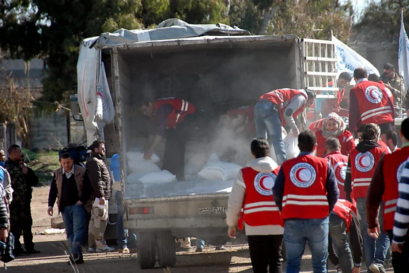 ​Suriyanın mühasirədə olan 5 şəhərinə humanitar yardım göndərilib