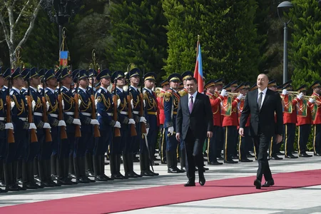 Official welcoming ceremony for President of Kyrgyzstan held in Azerbaijan
