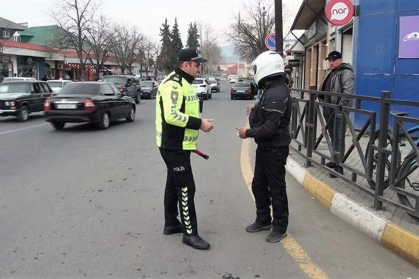 Zaqatalada qaydaları pozan sürücü və piyadalar cəzalandırılıb