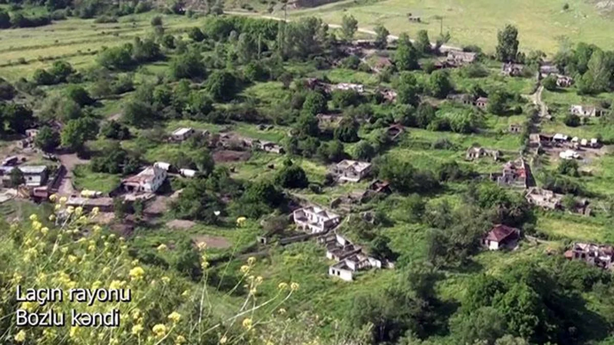 Footage from Bozlu village of Lachin