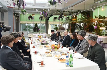 Heydər Əliyev Fondunun yeni layihəsi olan Zirə Mədəniyyət Mərkəzinin və eko-parkın açılışı olub - YENİLƏNİB - FOTO