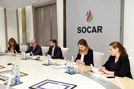 Глава SOCAR встретился с победителями конкурса Yüksəliş