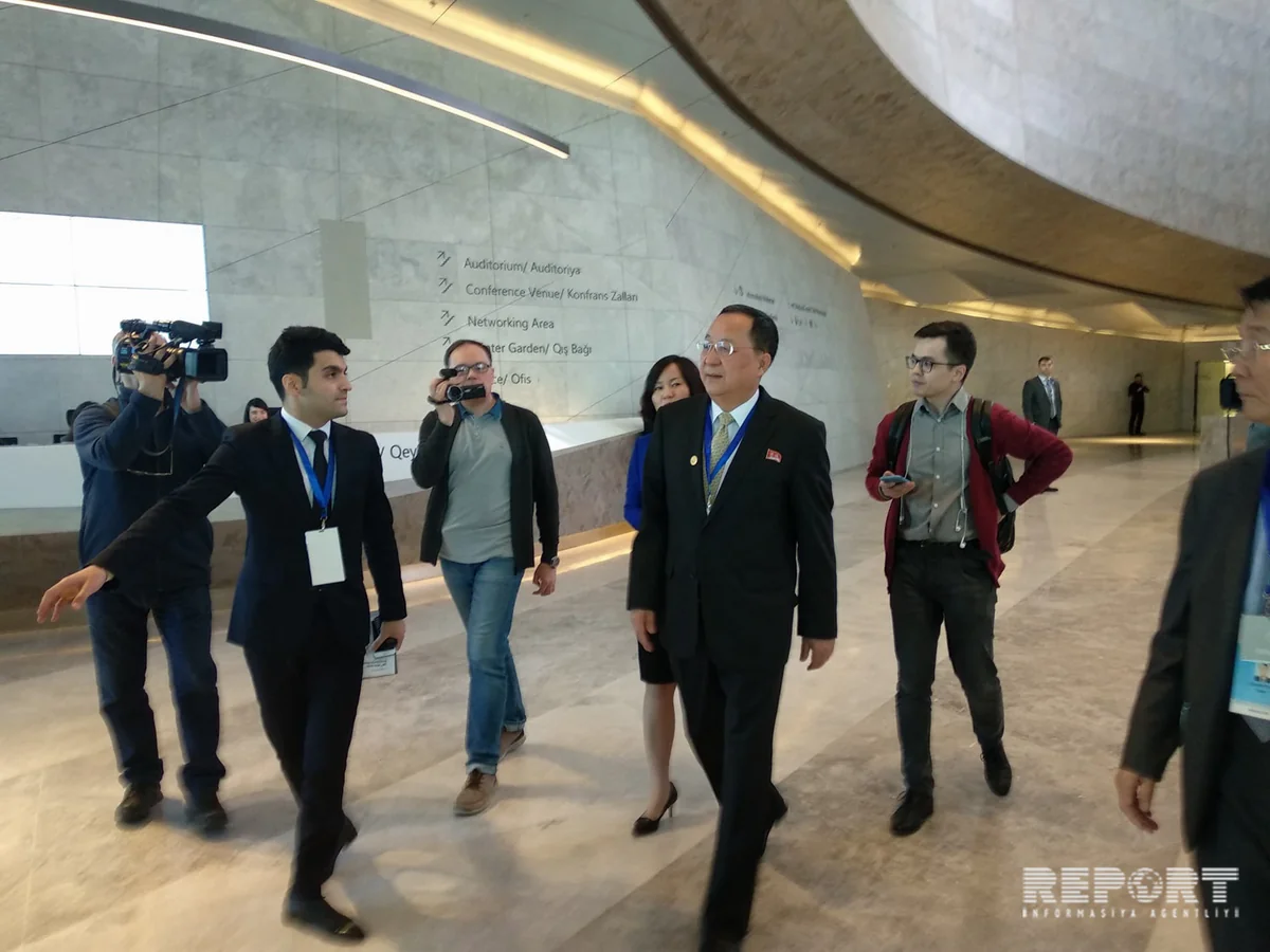 Şimali Koreya XİN başçısı Bakıda Qoşulmama Hərəkatının konfransında iştirak edir - FOTO