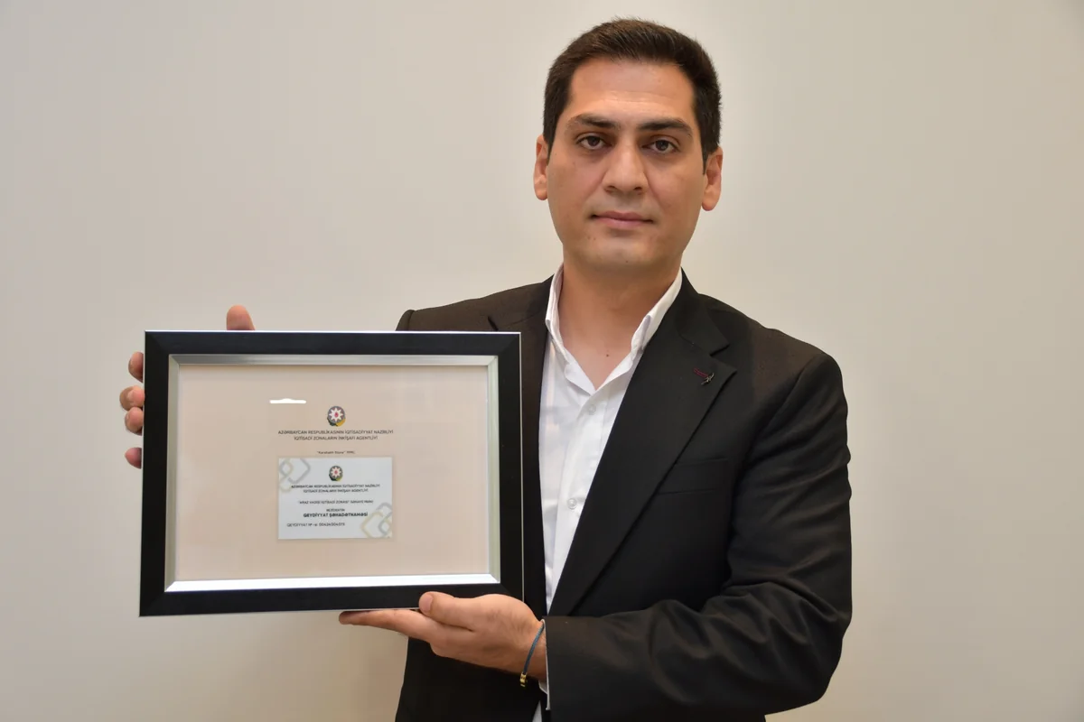 “Araz Vadisi İqtisadi Zonası”nda yeni rezident qeydə alınıb