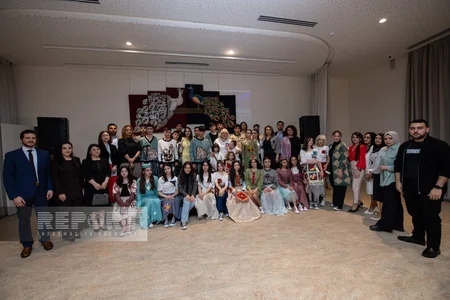 Students of boarding school present their works at Nine Senses Center