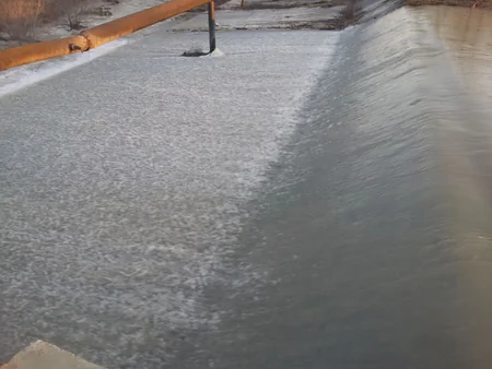 Bərdədə sel təmir edilən körpünü də aşdı - FOTO