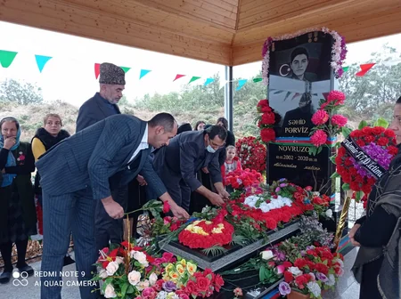 Kürdəmirdə üç şəhidin anım mərasimi keçirilib