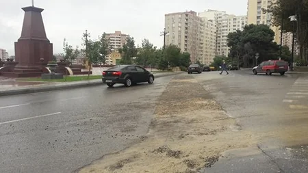 Azəravtoyol Yasamalda çökən yolla bağlı açıqlama yayıb