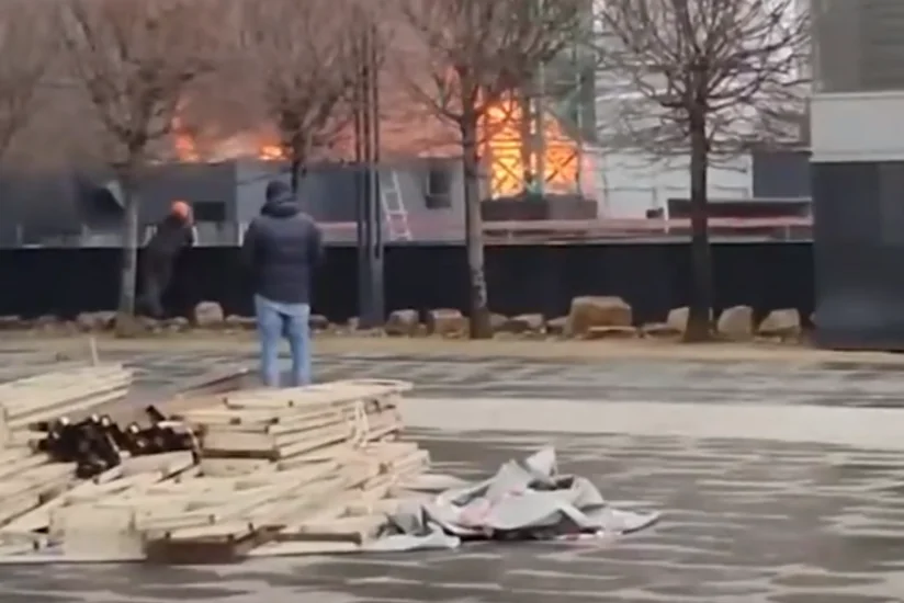 В Москва-сити загорелась трансформаторная подстанция