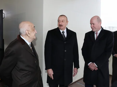 President Ilham Aliyev attends Azeri Central East jacket sail-away ceremony