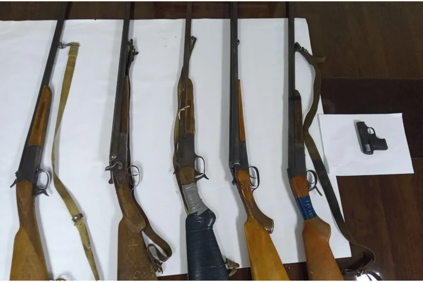 Şəmkir sakinlərindən silah aşkarlandı