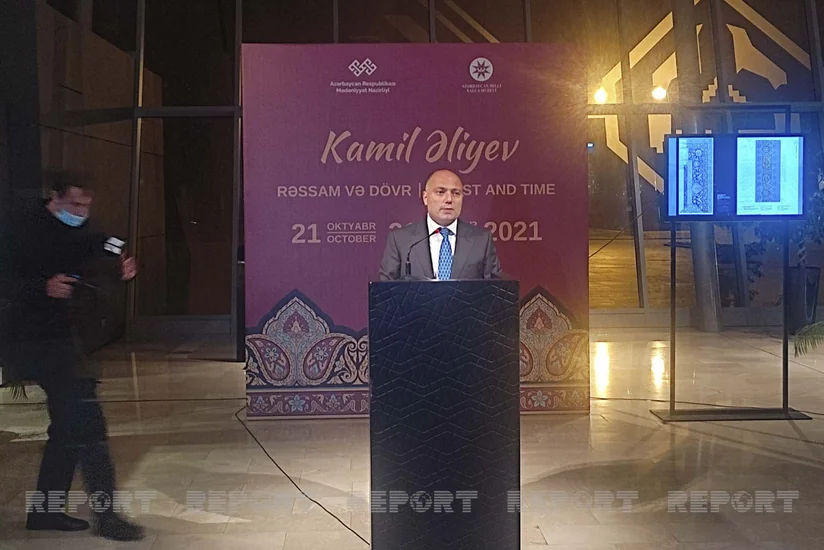 Xalq rəssamı Kamil Əliyevin 100 illik yubileyinə həsr olunmuş sərgi açılıb